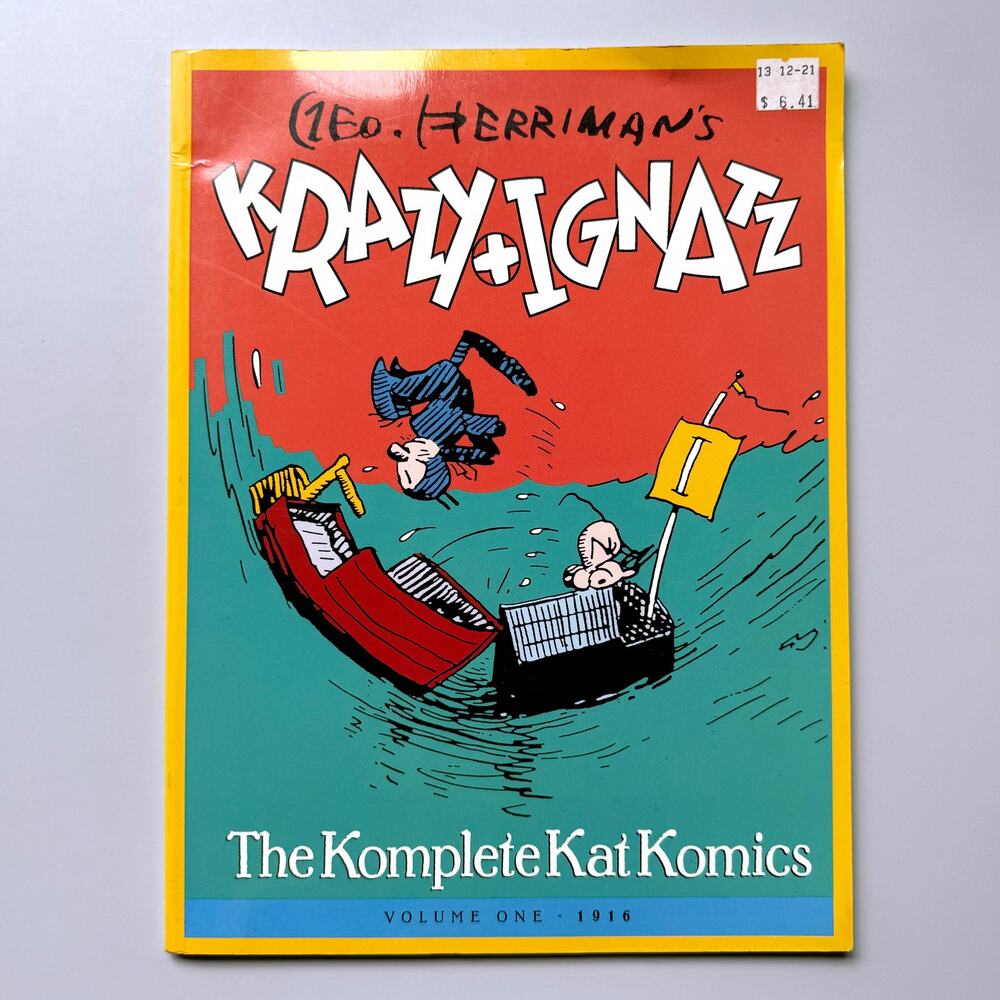 Krazy + Ignatz Komplete Kat Komics Vol 1 1916 George Herriman PB Comic Book